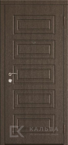 Фото «Входная дверь венге со светлой 3D панелью для квартиры №5»