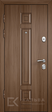 Фото №2 «Металлическая дверь орех с арочной МДФ-панелью классика №14»