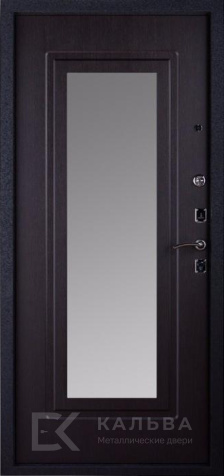 Фото №2 «Металлическая дверь медный антик с зеркалом и МДФ венге №1»